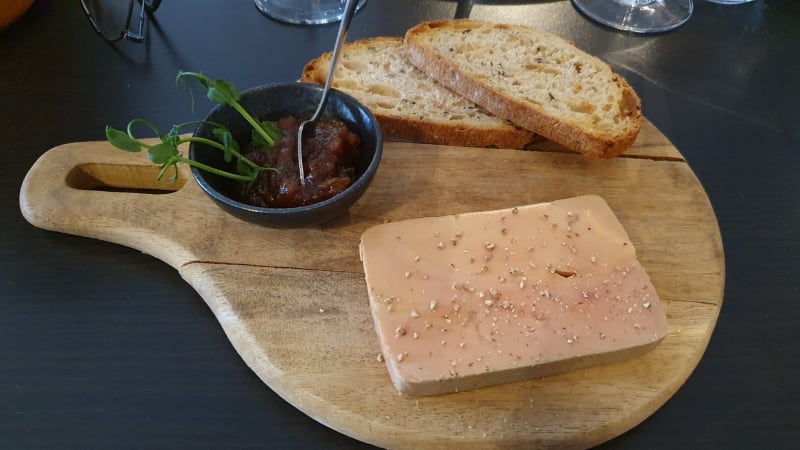 Terrine de foie gras (IGP sud-ouest) mi-cuit, chutney - Le Bistronome