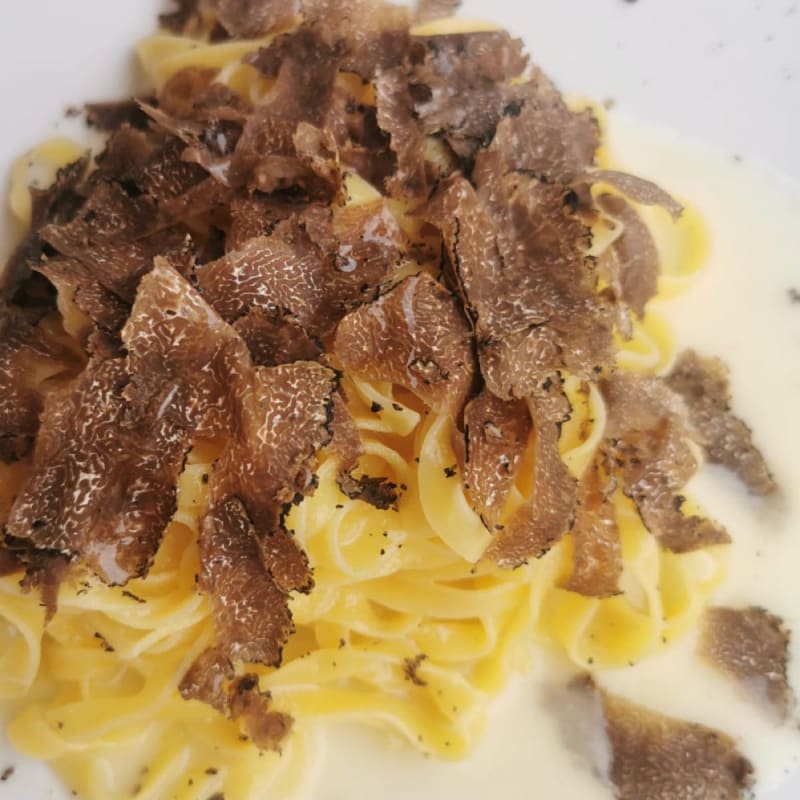 Tagliatelle con Tartuffo Nero (summer black  truffle) - Caffè Pitti, Florence