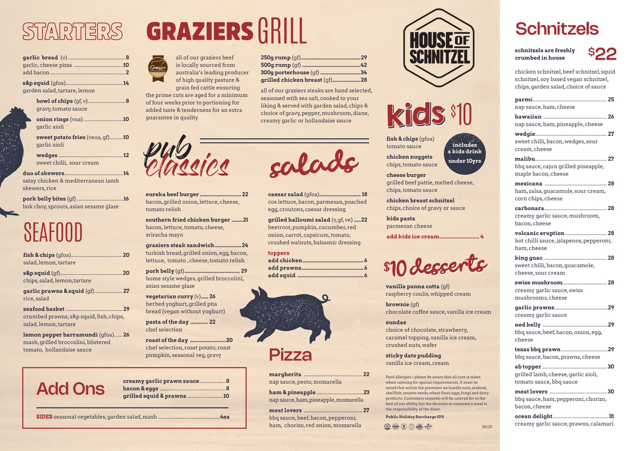 Eureka menu 2024