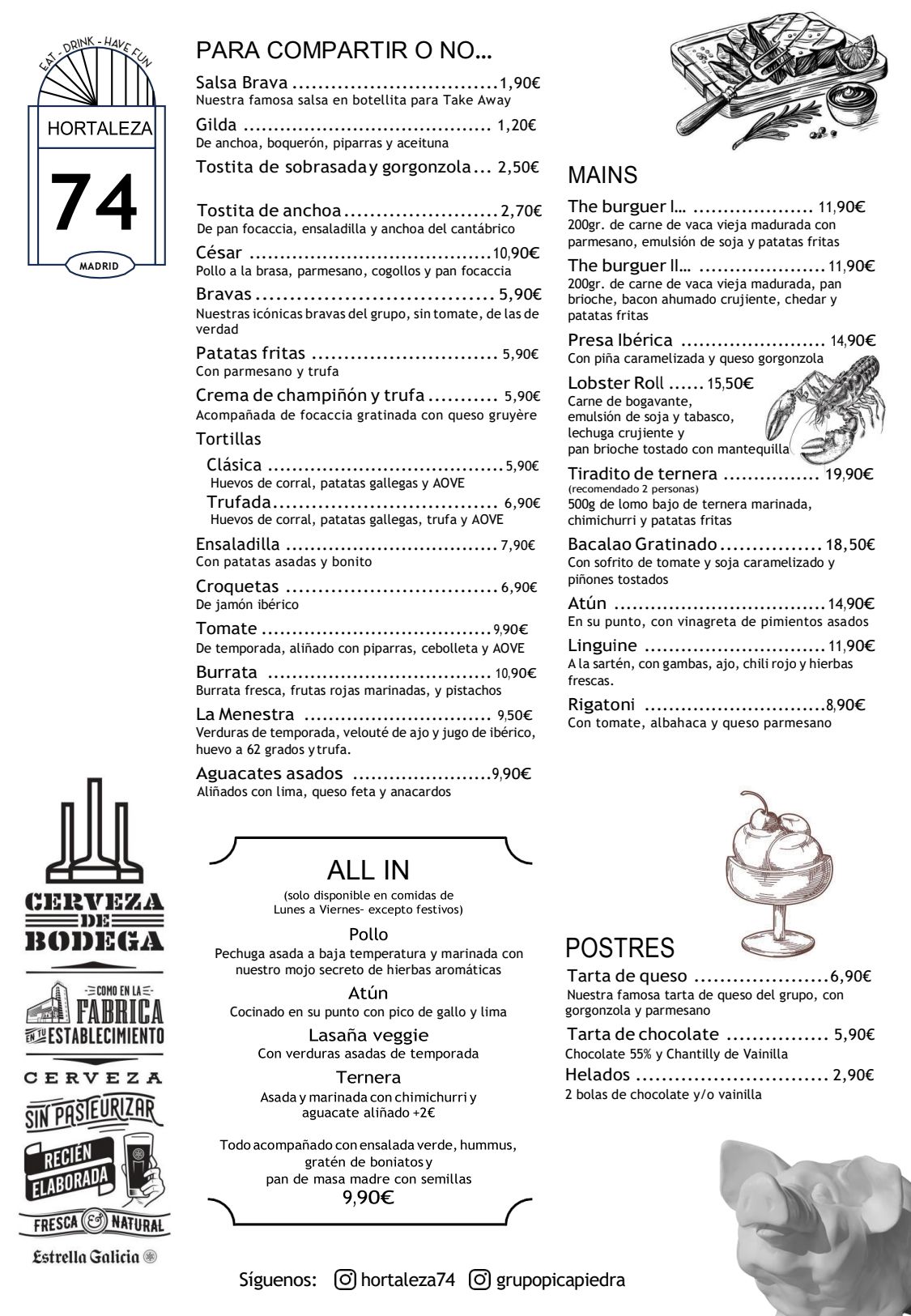 AL PUNTO, Madrid - Hortaleza - Menú, Precios y Restaurante