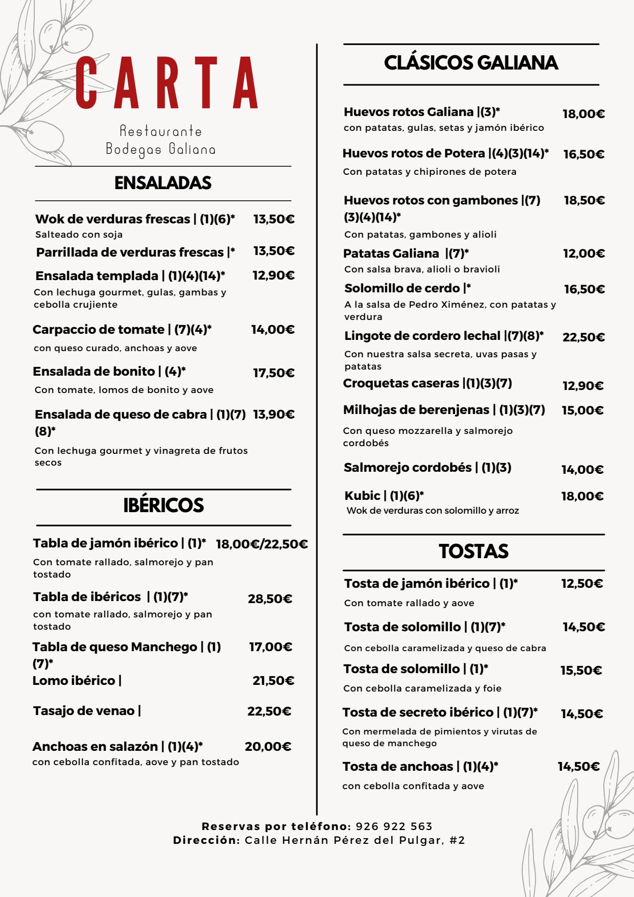 Restaurante Bodegas Galiana