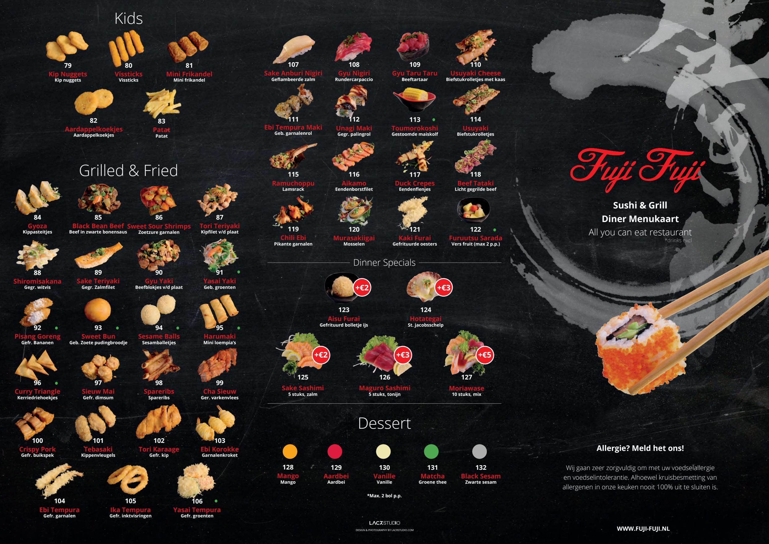 Fuji restaurant menu deals