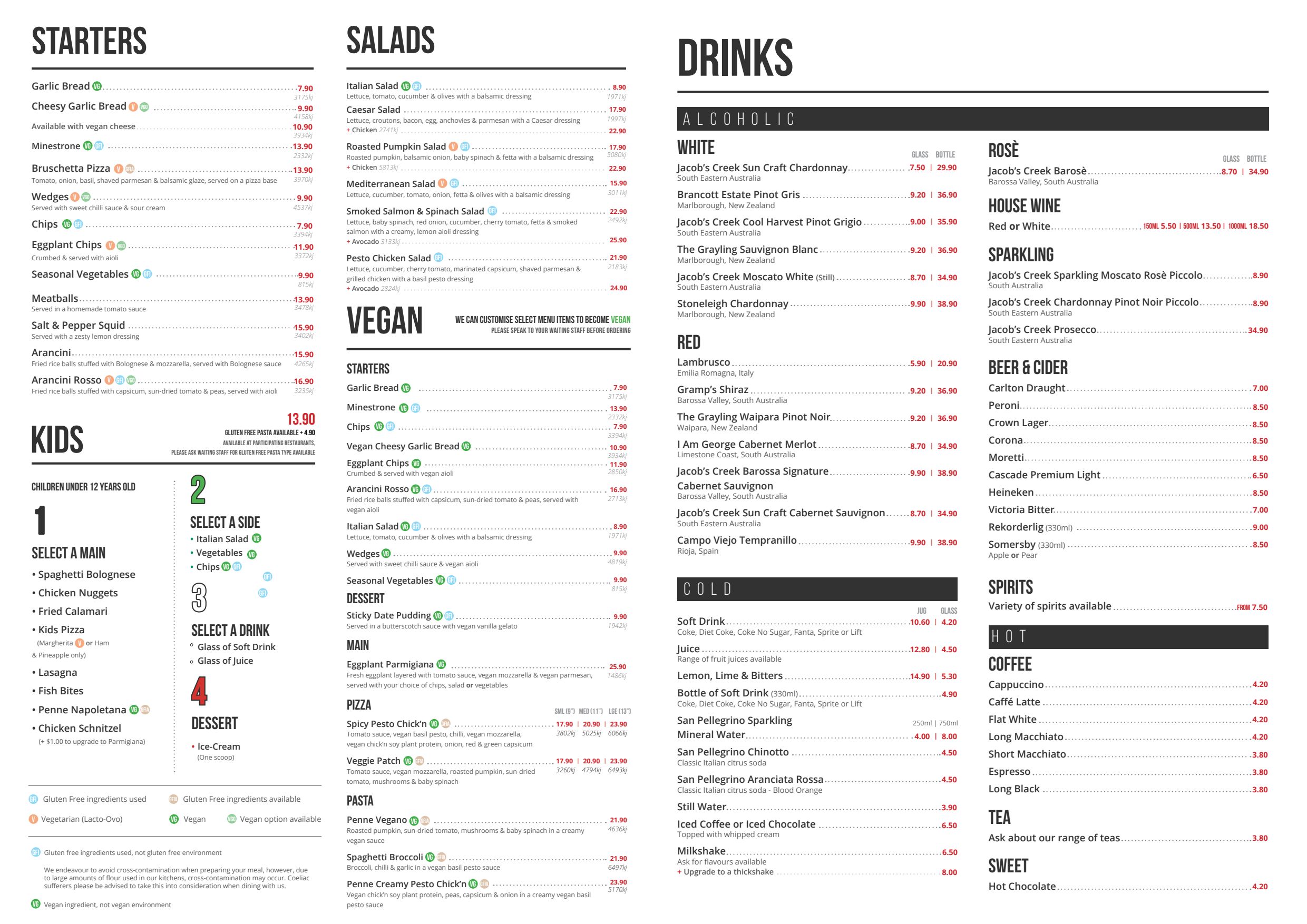 La on sale porchetta menu