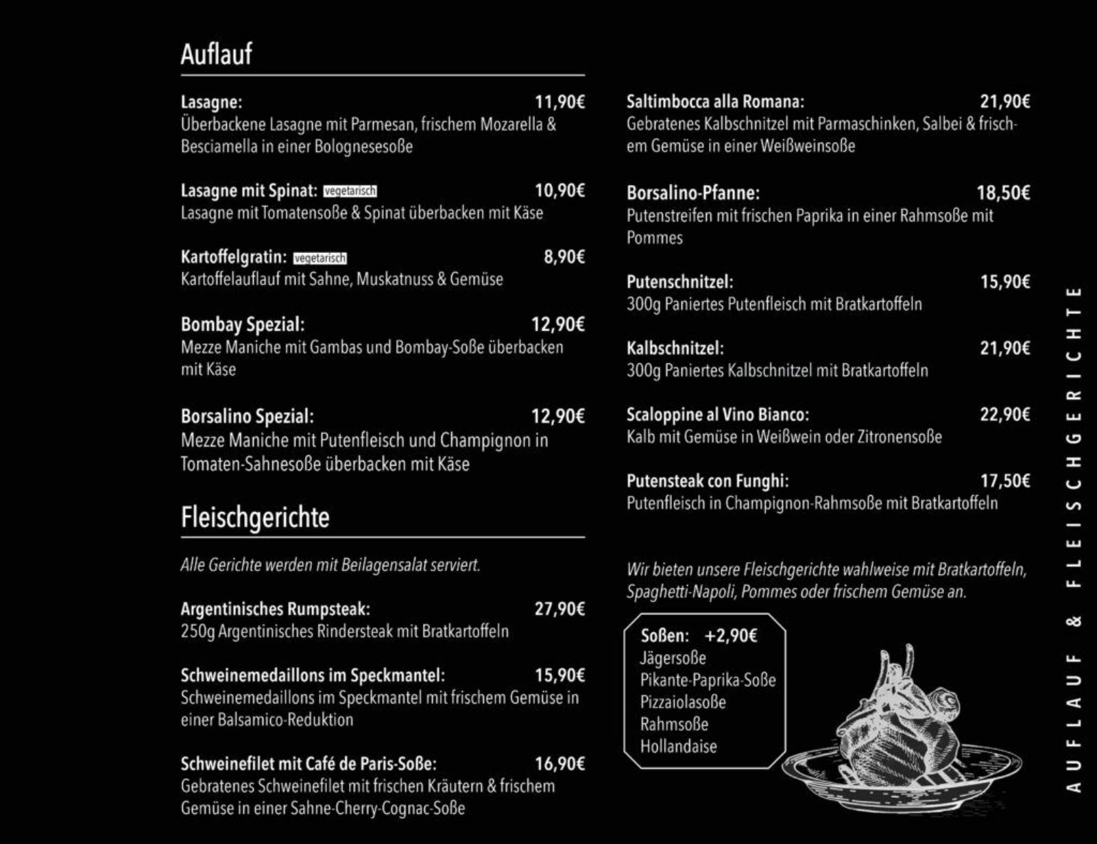 Menus 2024 Borsalino in Cologne TheFork