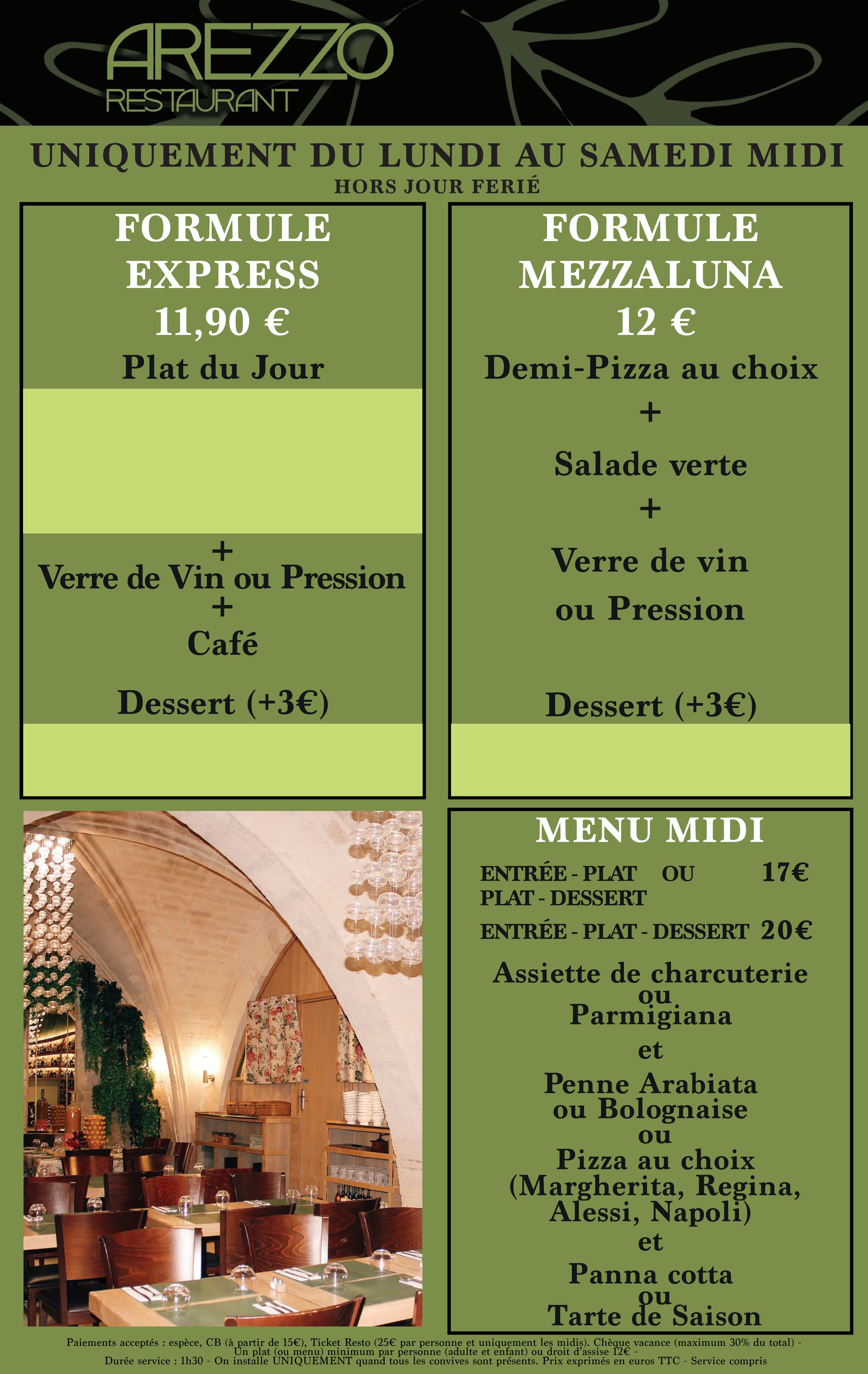 Menu 2024 Arezzo in Montpellier TheFork