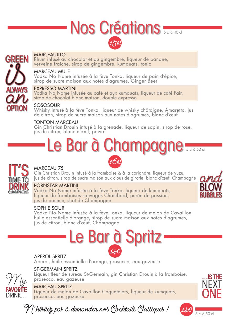 Croissant Fraise Et Creme Fouettée My Cafe Carte et Menus 2023 à jour - Le Marceau à Paris | TheFork