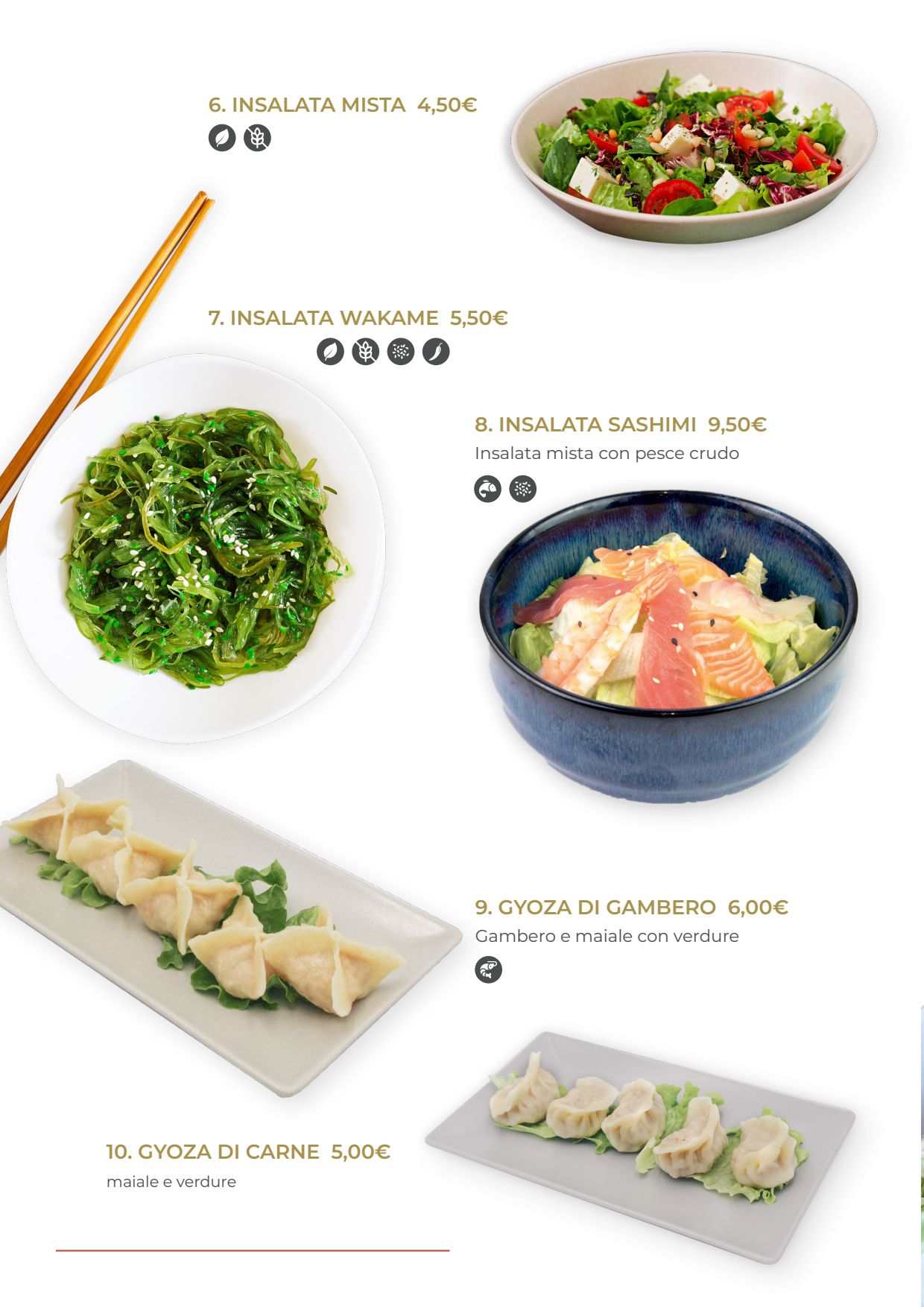 MENU – Ristorante Oishi Sushi