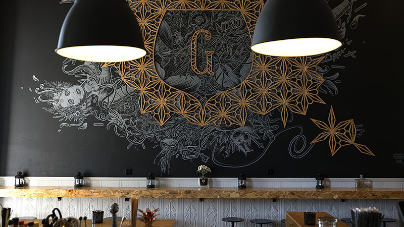 Detalhe de decoração - Gin Lovers Bar & Restaurant, Lisboa