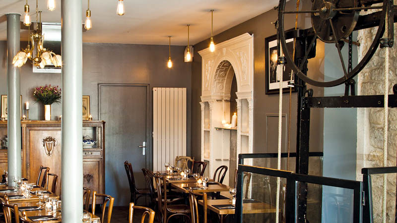 interior with wine lift - Picture of Chez Mademoiselle, Paris