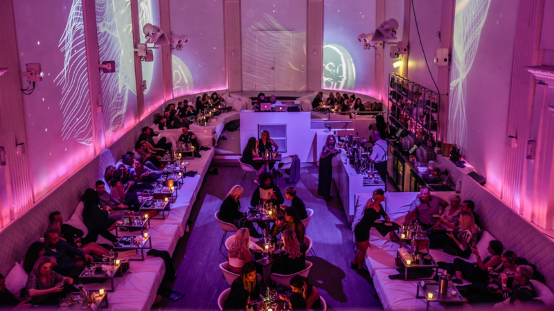 Gourmet dish served at a supper club