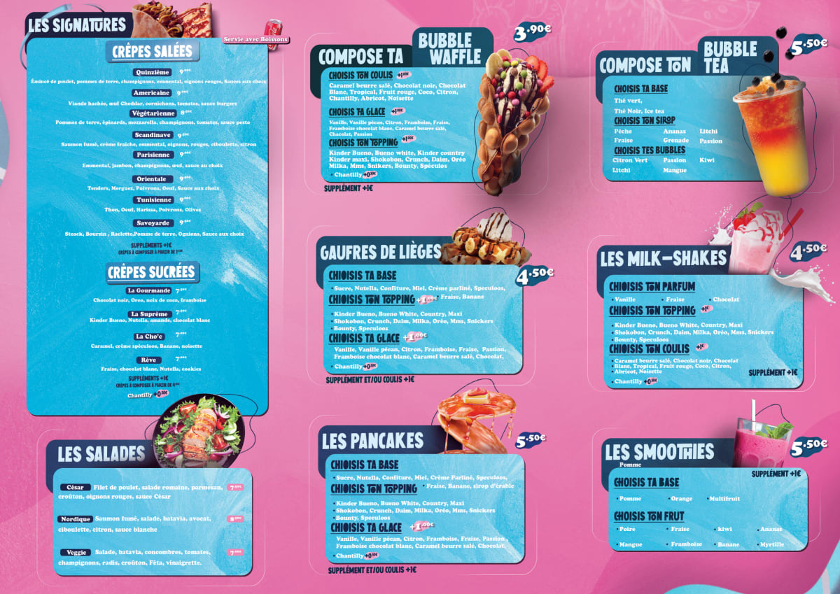 Carte et Menus 2024 Sugar Times à Paris TheFork