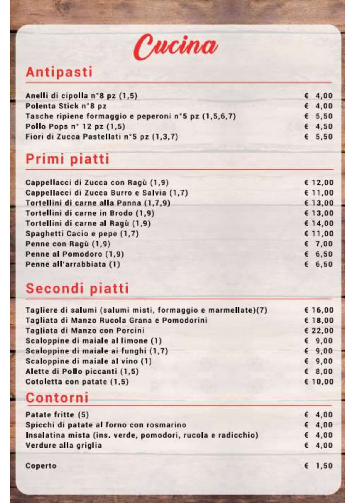 Menù completo e carta 2024 Cooking Lab Pizza e Cucina a Ferrara TheFork