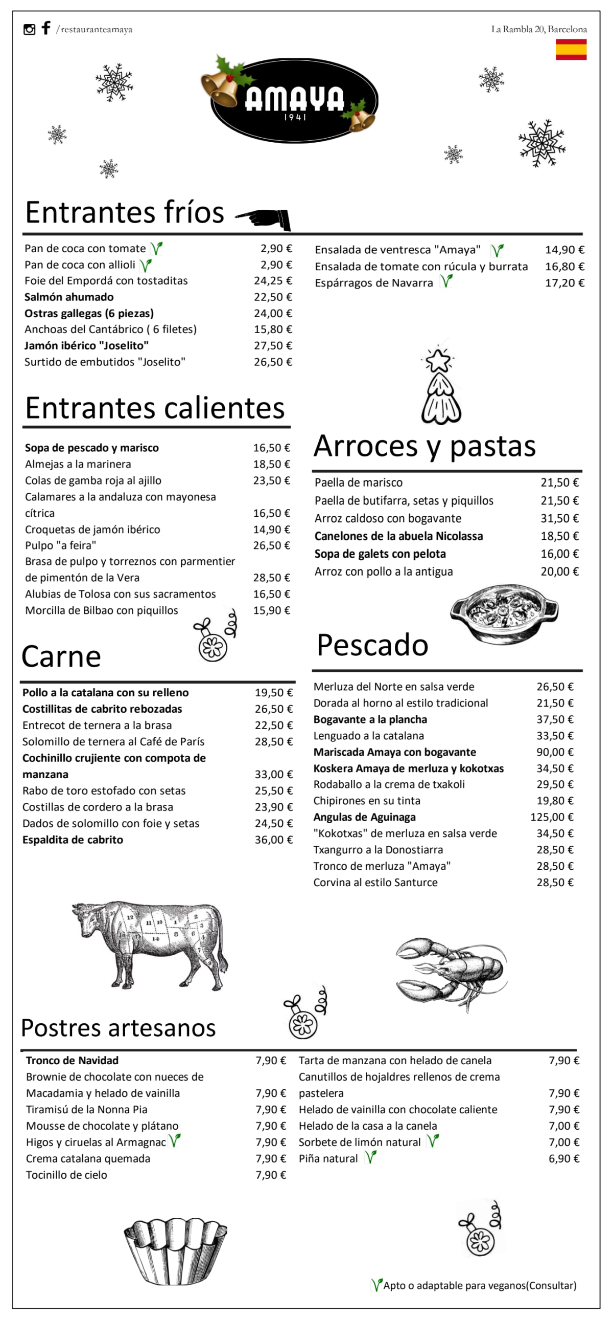 Amaya menu
