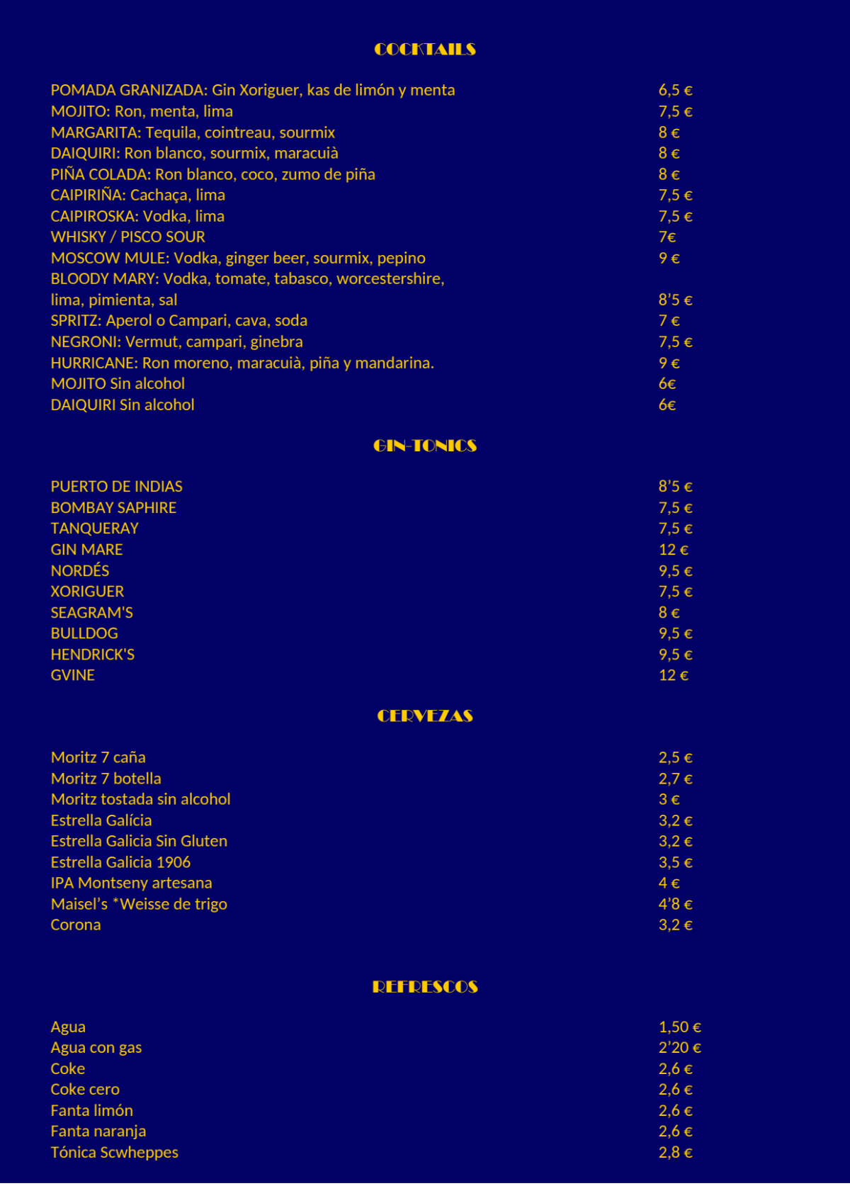 Macflai menu