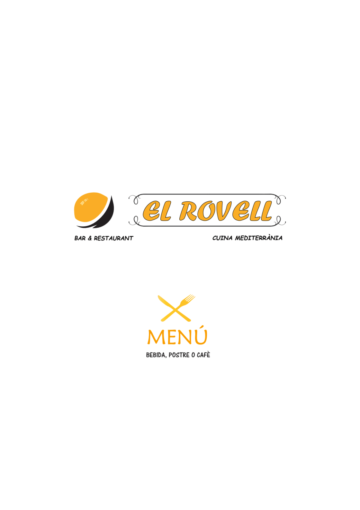 El Rovell menu