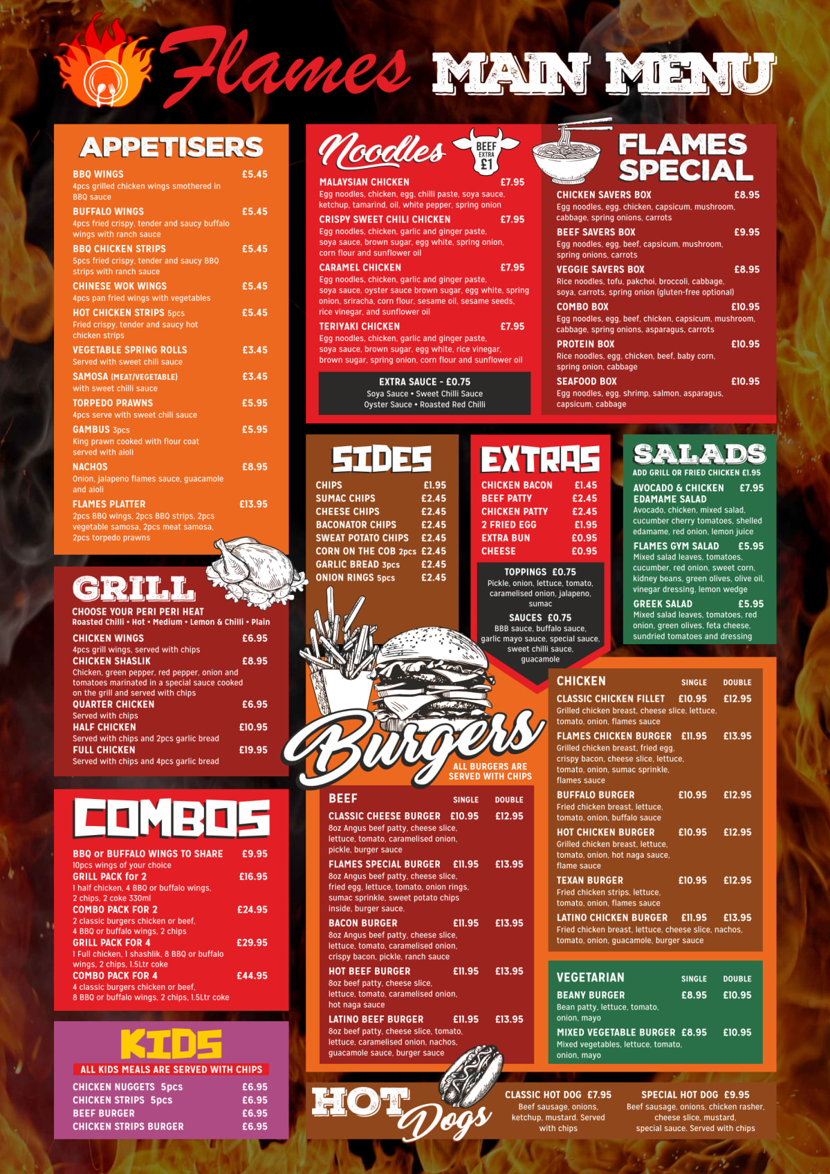 Menu 2024 Flames in Ilford TheFork