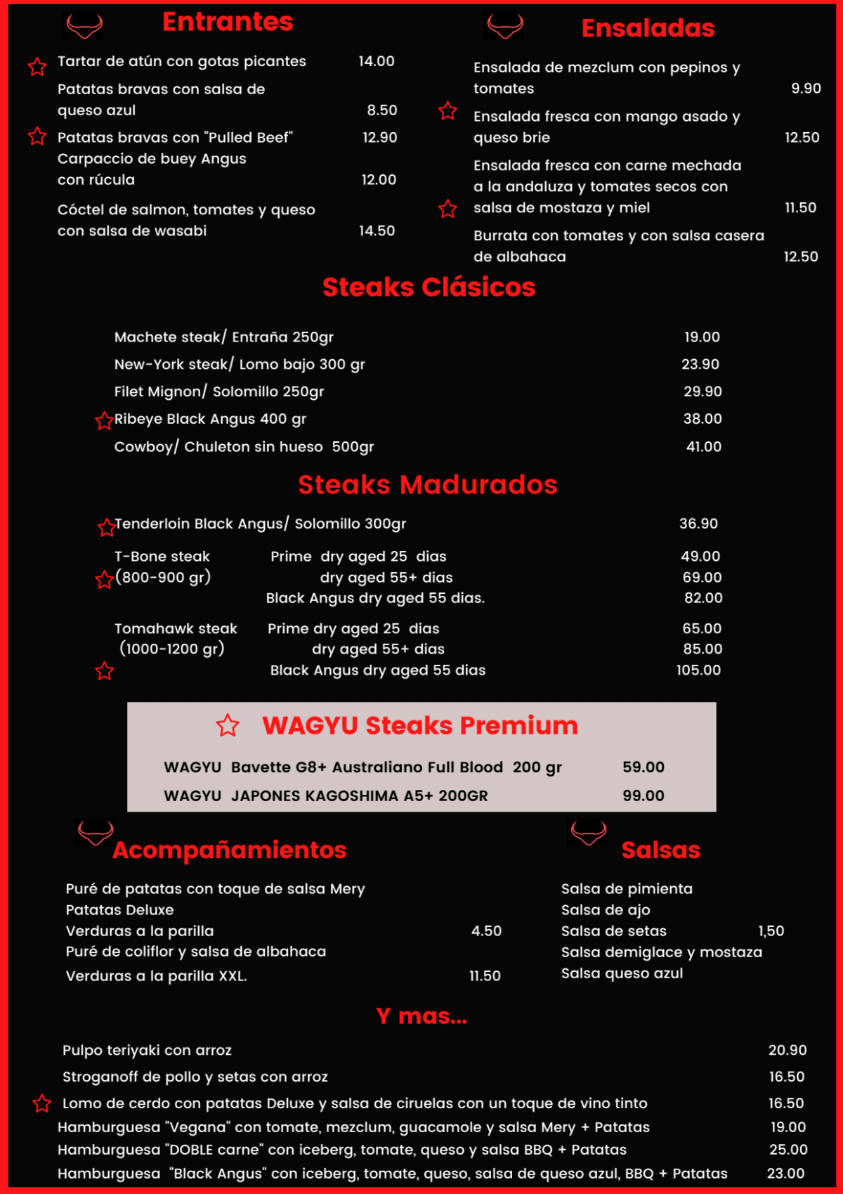 Speisekarte 2023 N MERO UNO STEAKHOUSE PLAZA DE LA REINA In Val ncia speisekarte-2023-n-mero-uno-steakhouse-plaza-de-la-reina-in-val-ncia