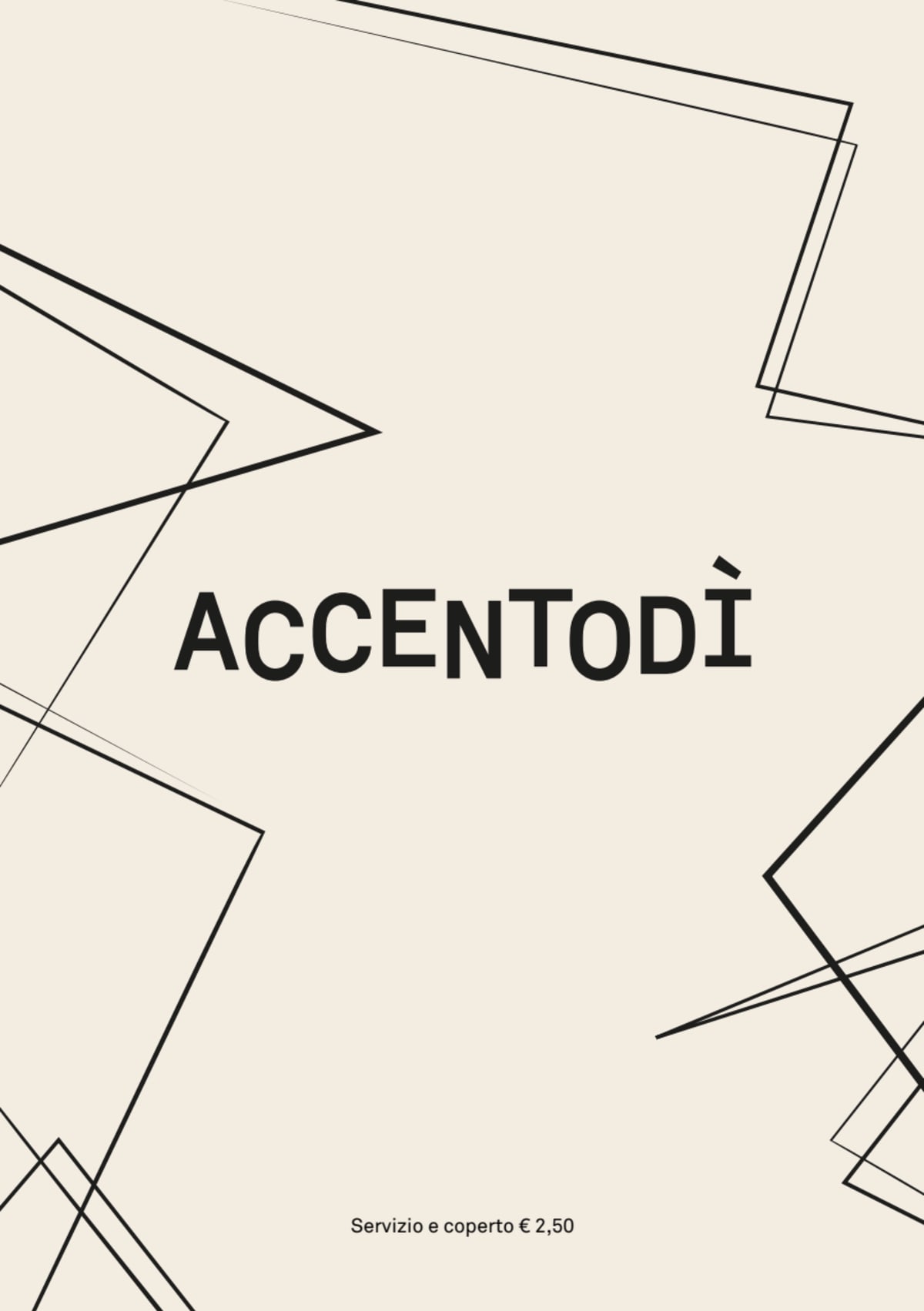 Accentodì menu