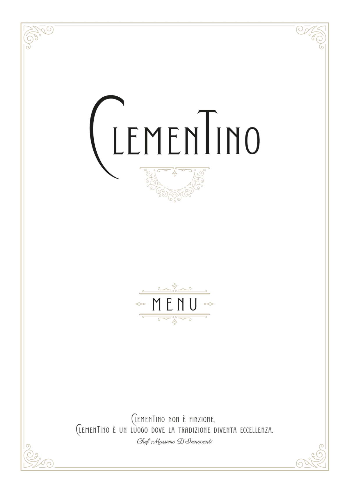 Clementino Ristorante & Bistrot menu