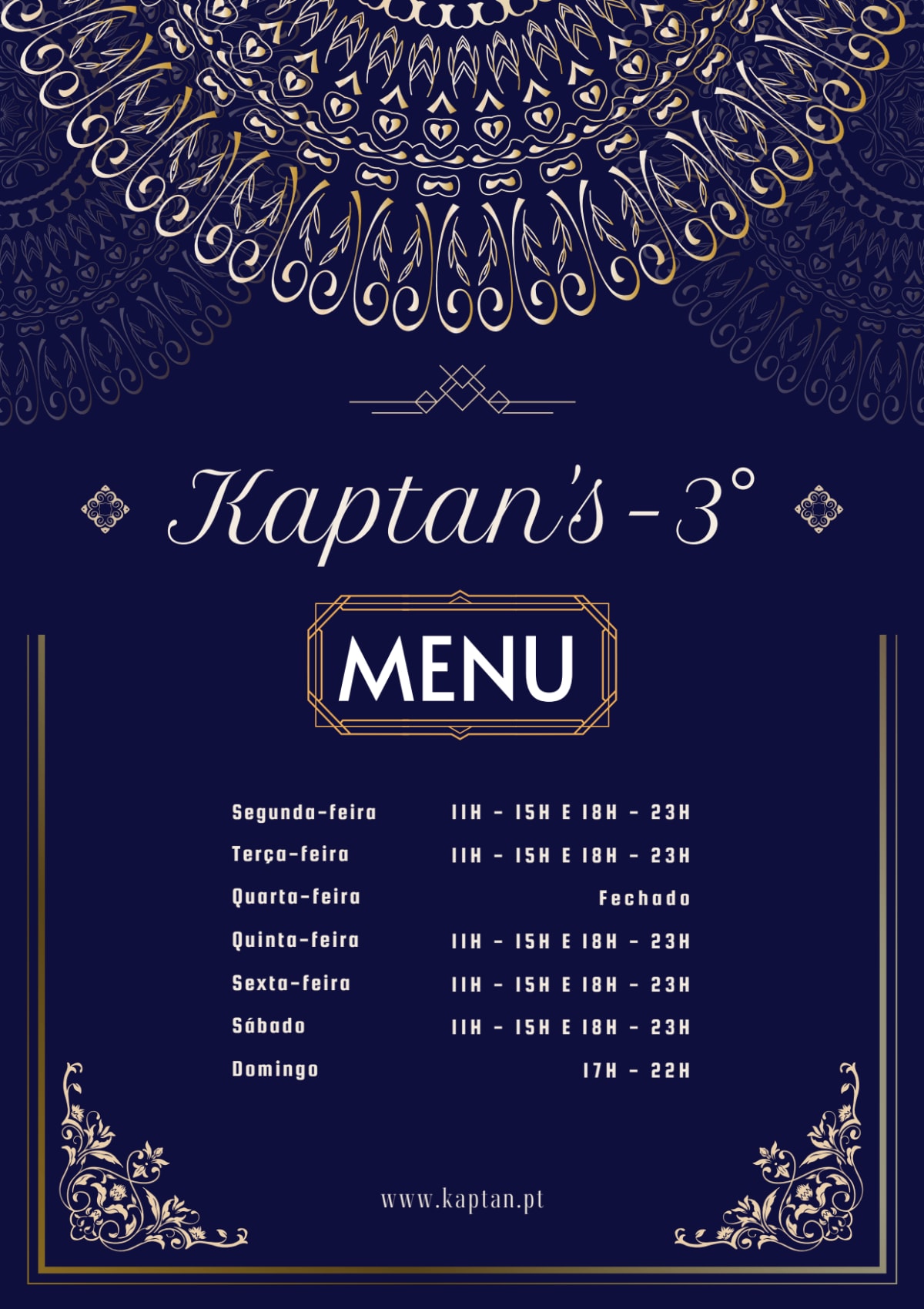 Kaptan's - 3rd menu