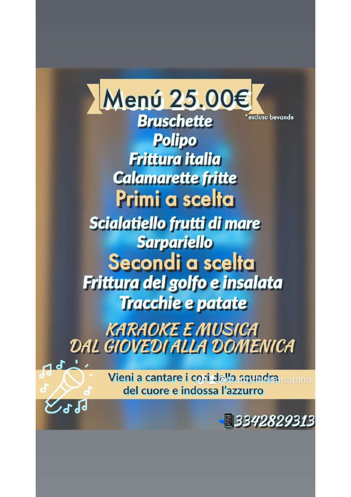 Menu 2024 Trattoria Nonna Pina in Naples TheFork