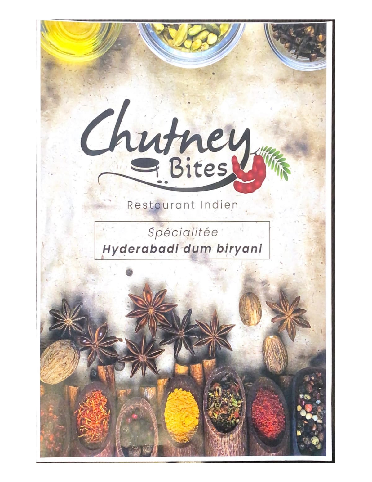 Chutney Bites menu