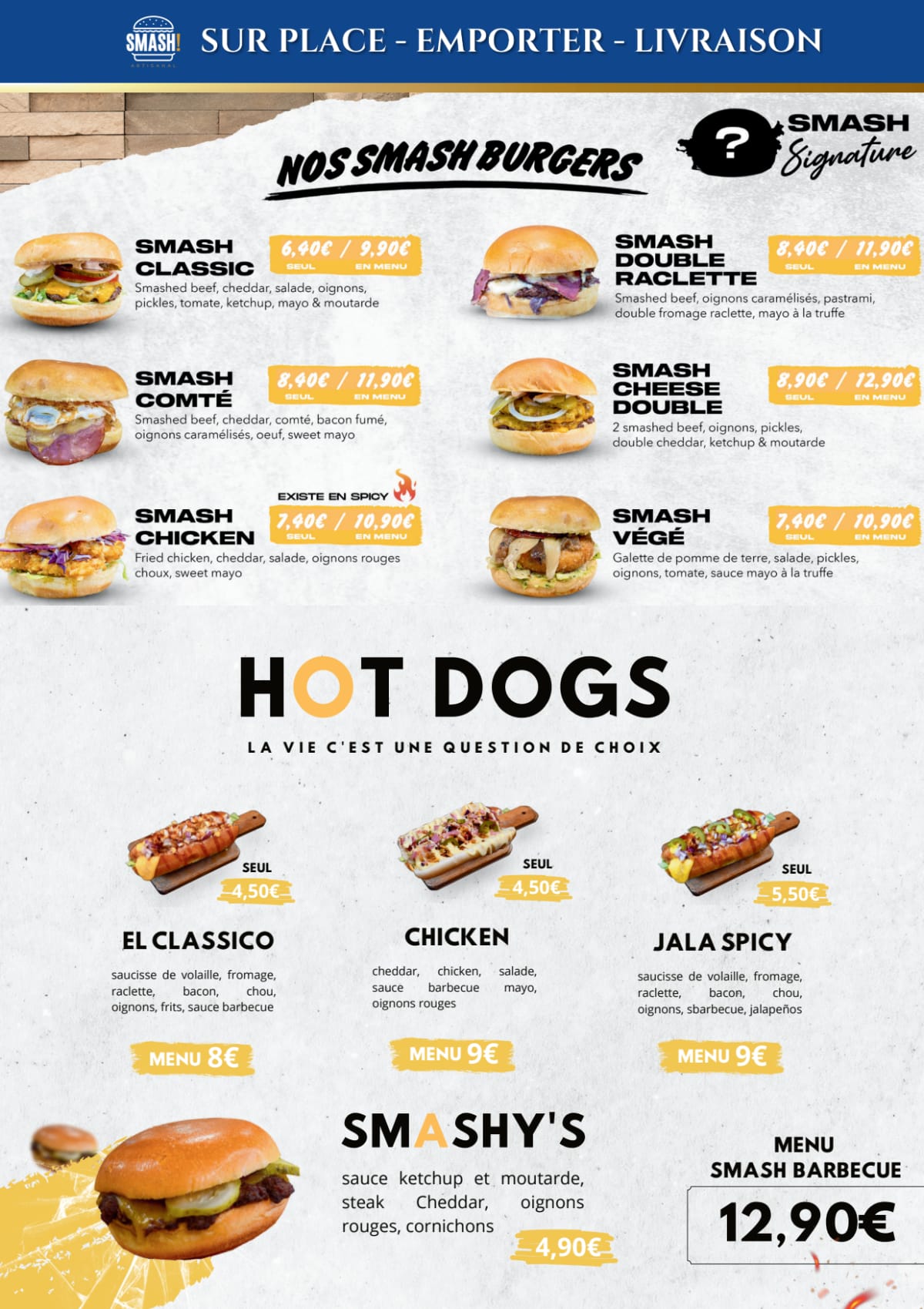 Smashburger menu prices deals