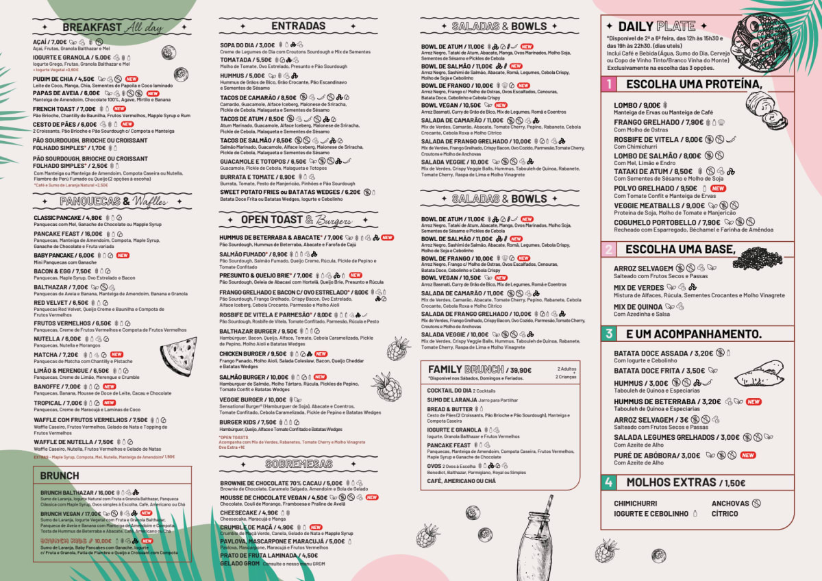 Garden Balthazar Caffe - LAB menu