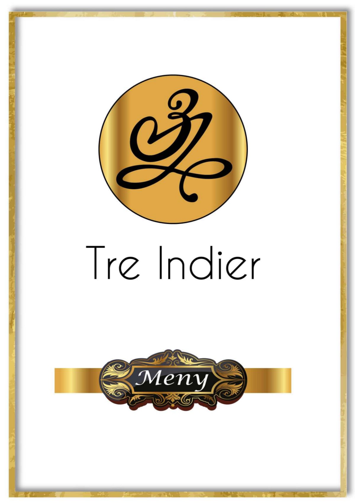 Tre Indier menu