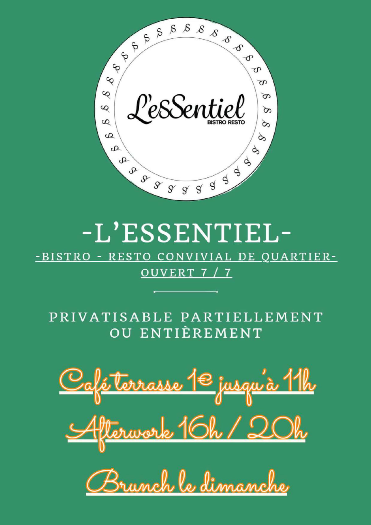 L'Essentiel menu