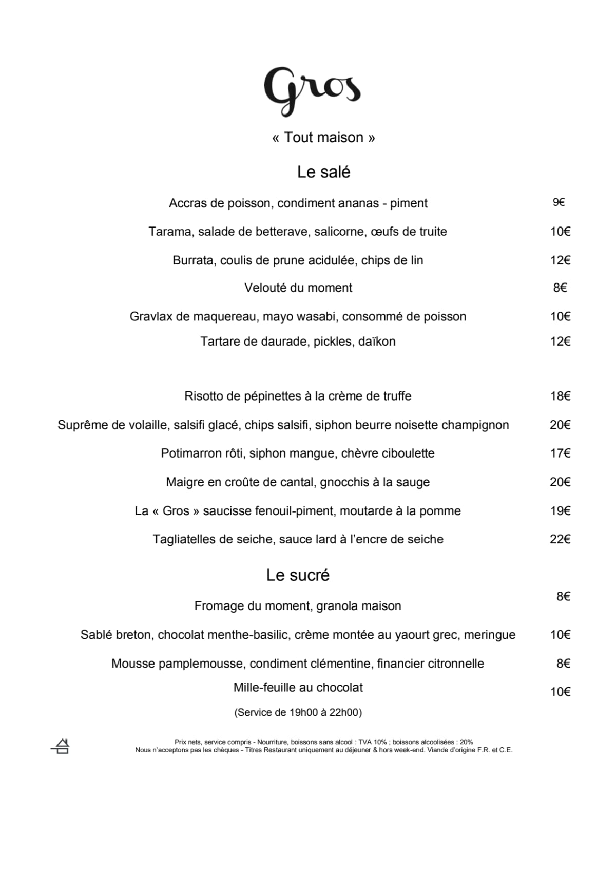 Gros menu