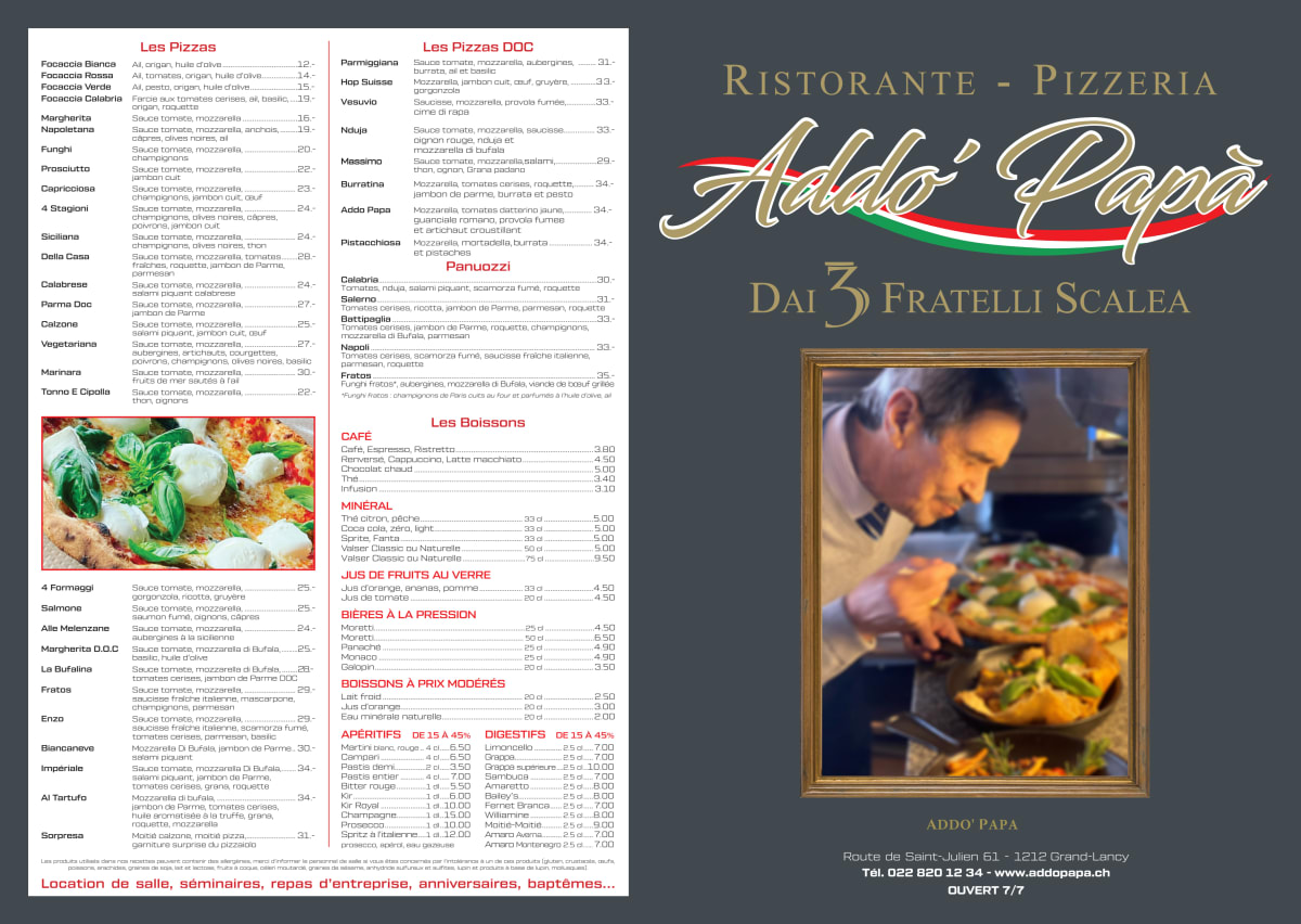 Addo' Papà - Fratelli Scalea menu