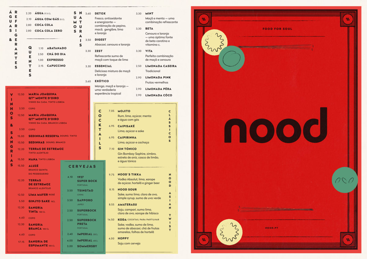 Nood - Chiado menu