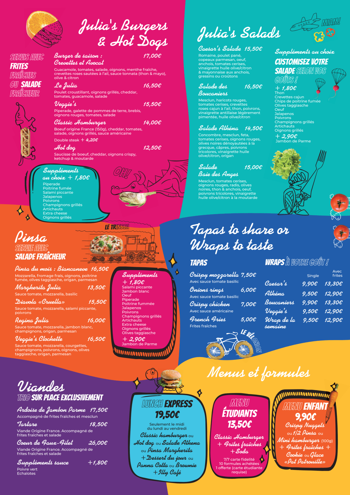 Carte et Menus 2024 Caffe Julia à AixenProvence TheFork