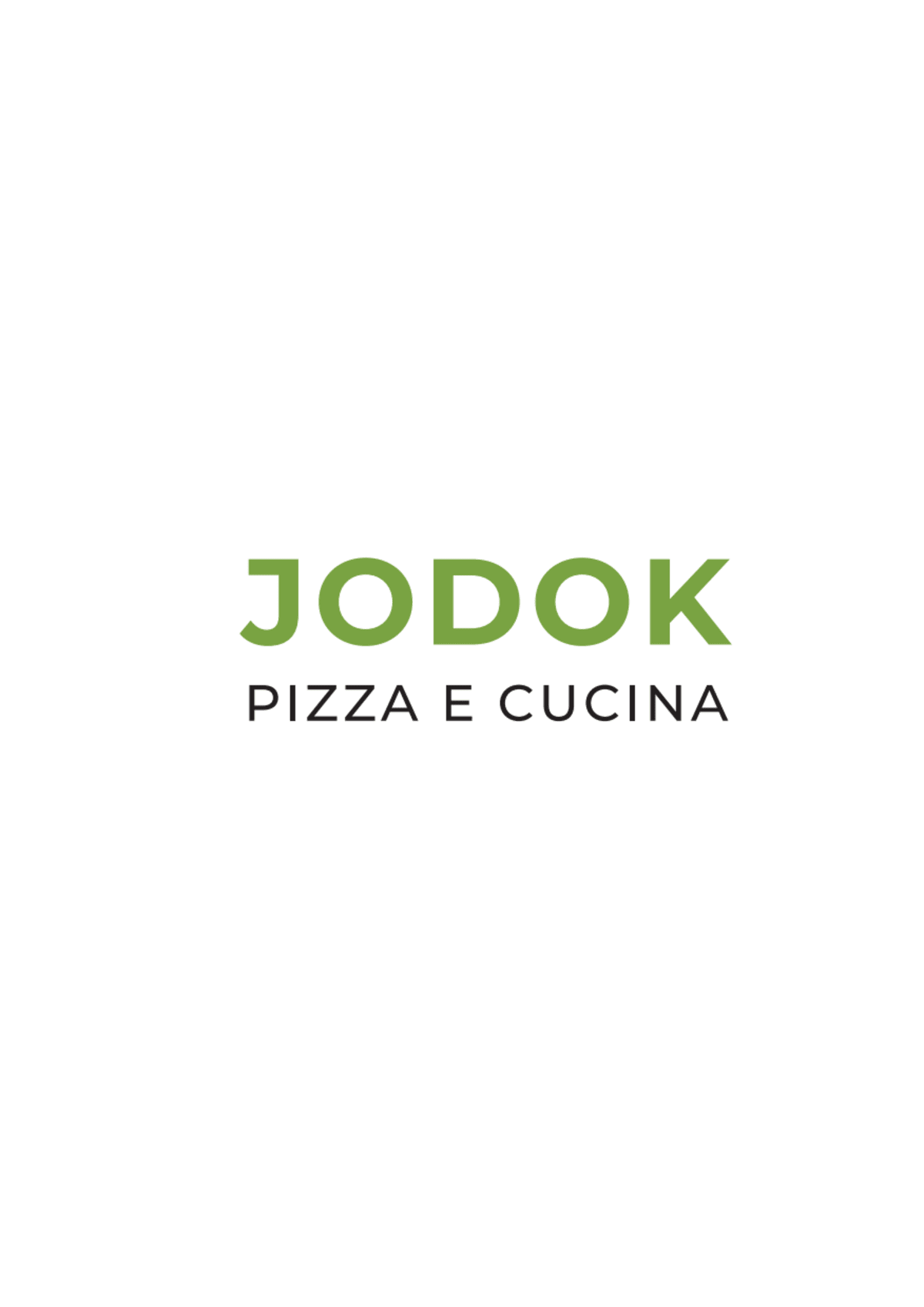 JODOK PIZZA E CUCINA menu