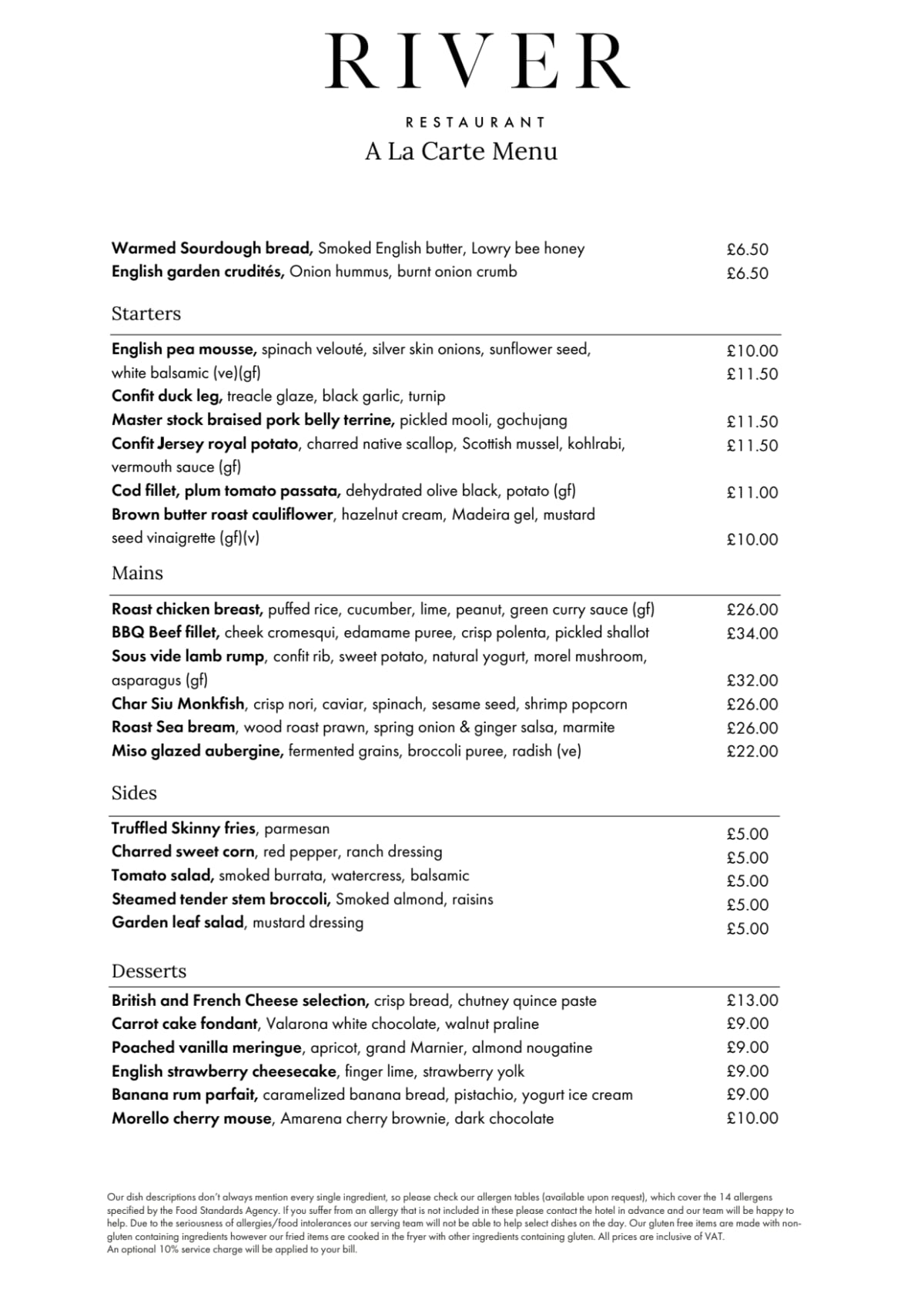 Res menu best sale