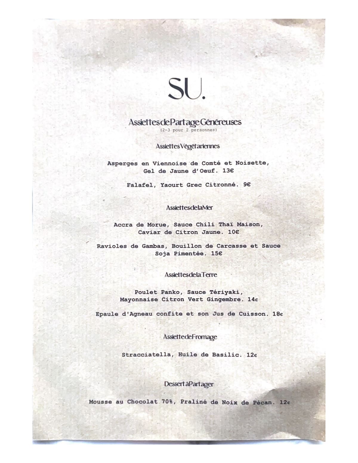 SU. menu