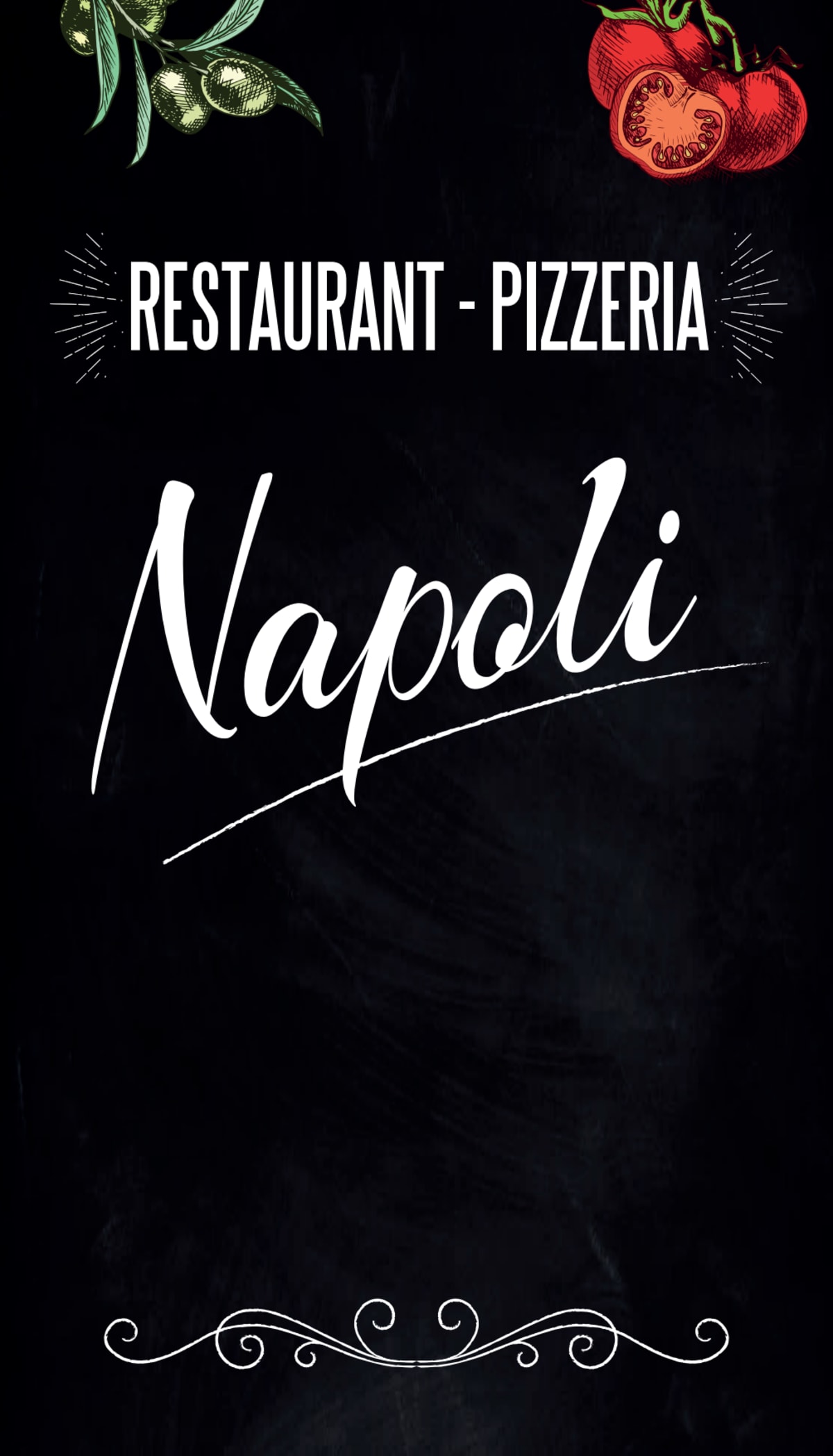 Pizzeria Napoli menu