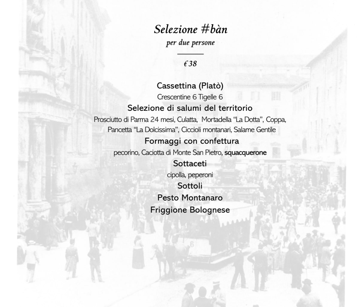 A Stàgh Bàn Milano menu