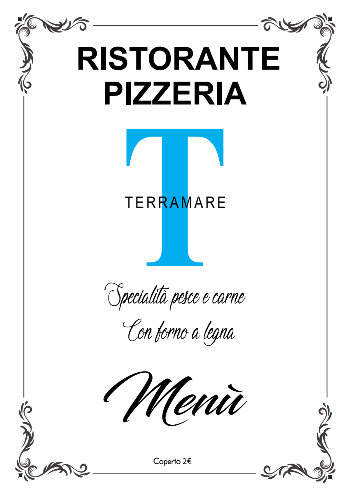 Terra Mare menu