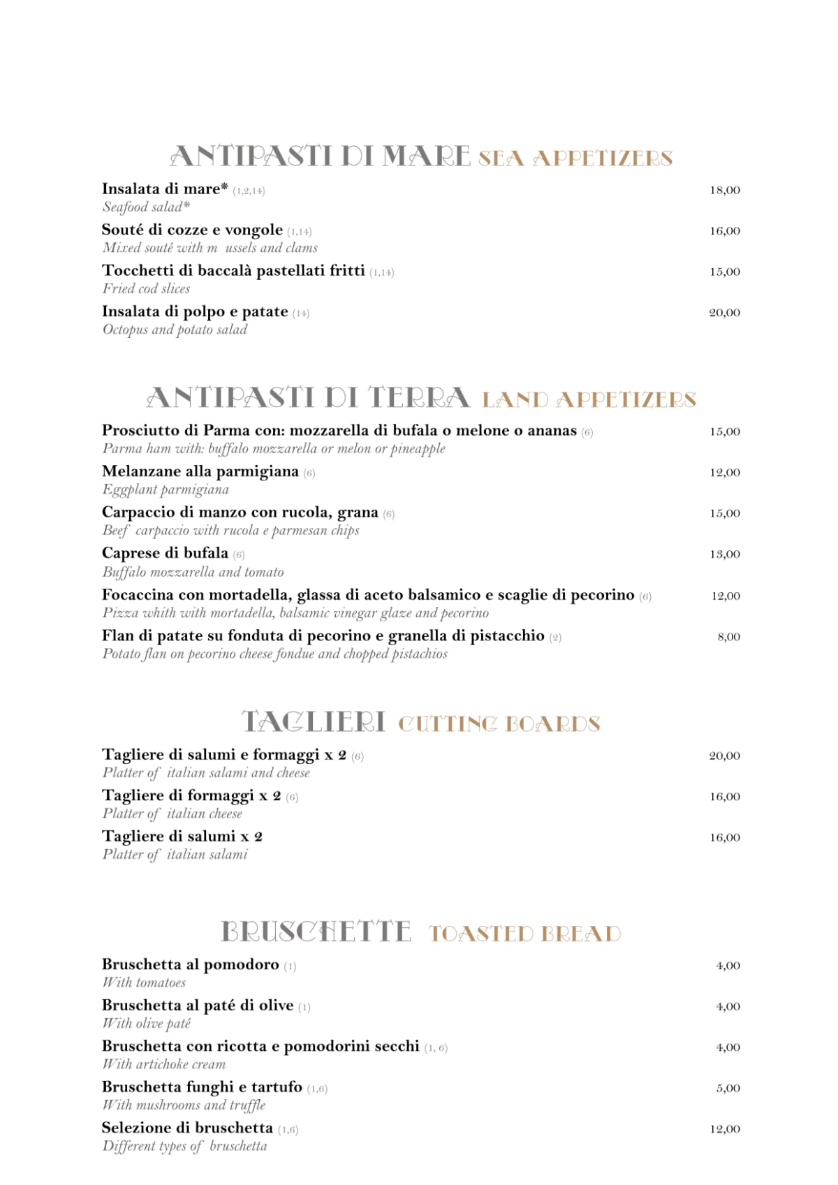 Virgilio menu