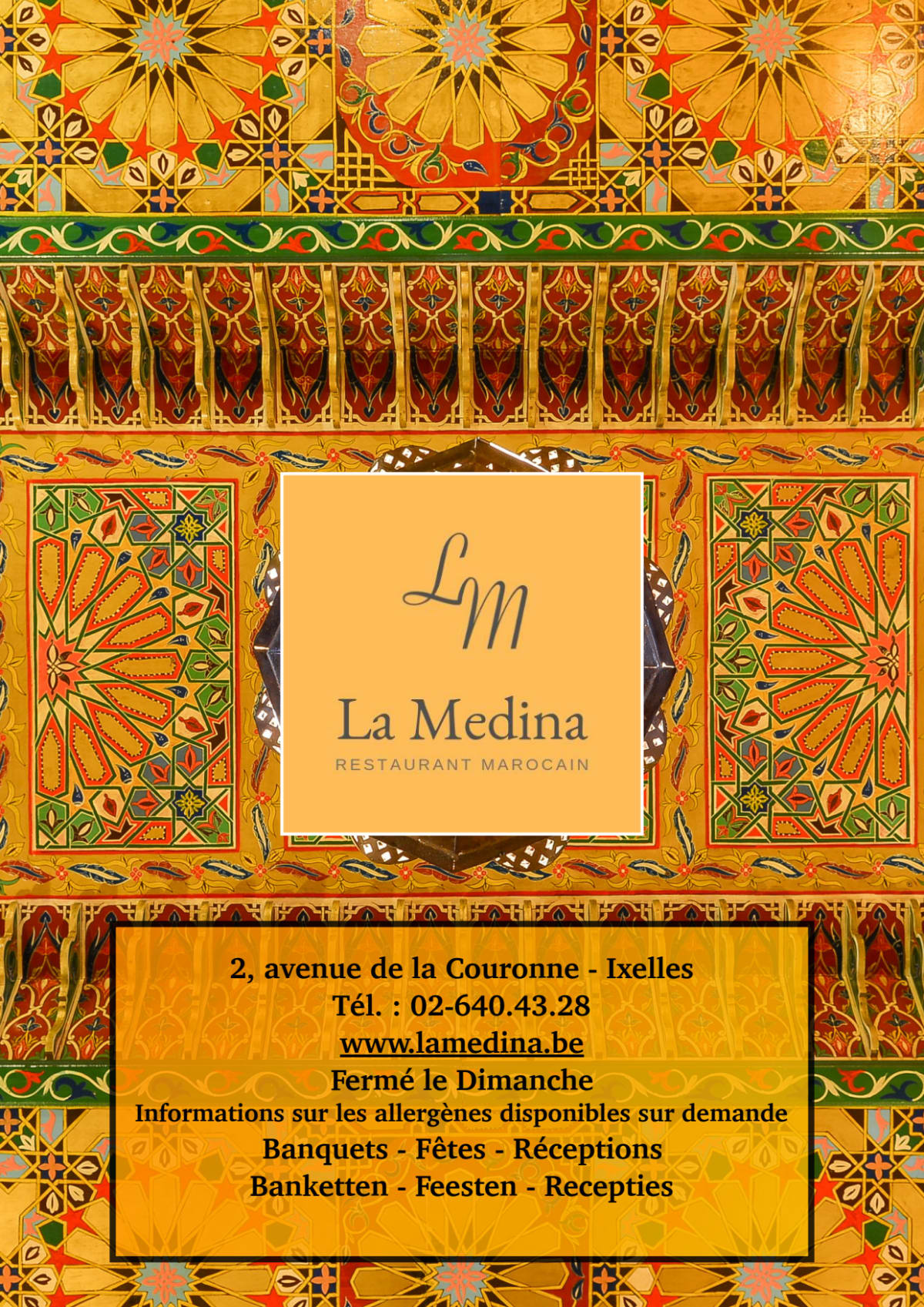 La Médina menu