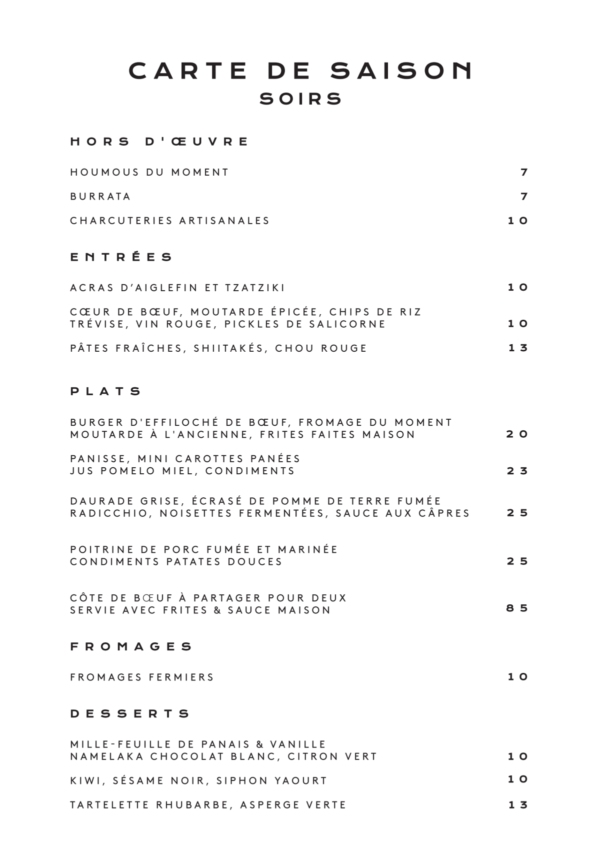 Achi menu