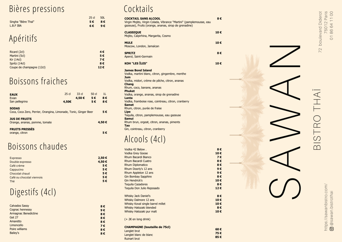 Sawan menu