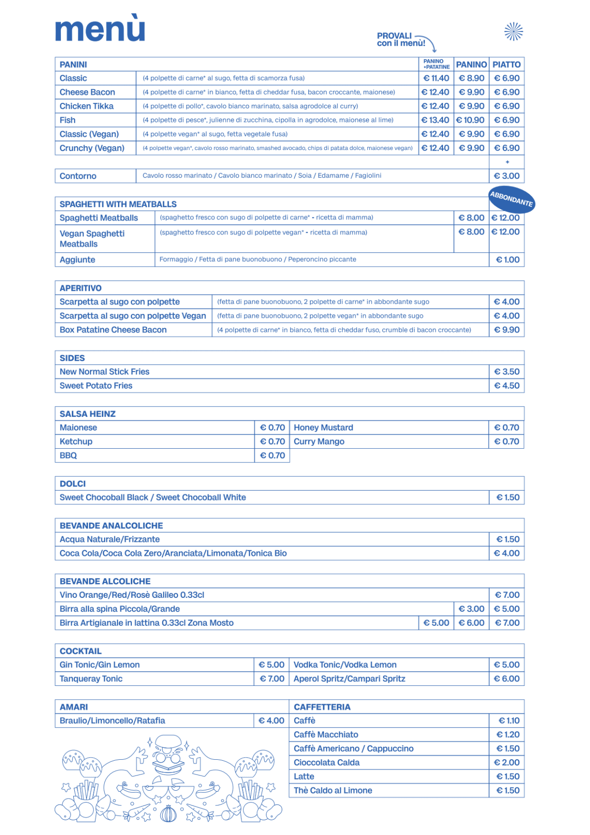 Galileo menu