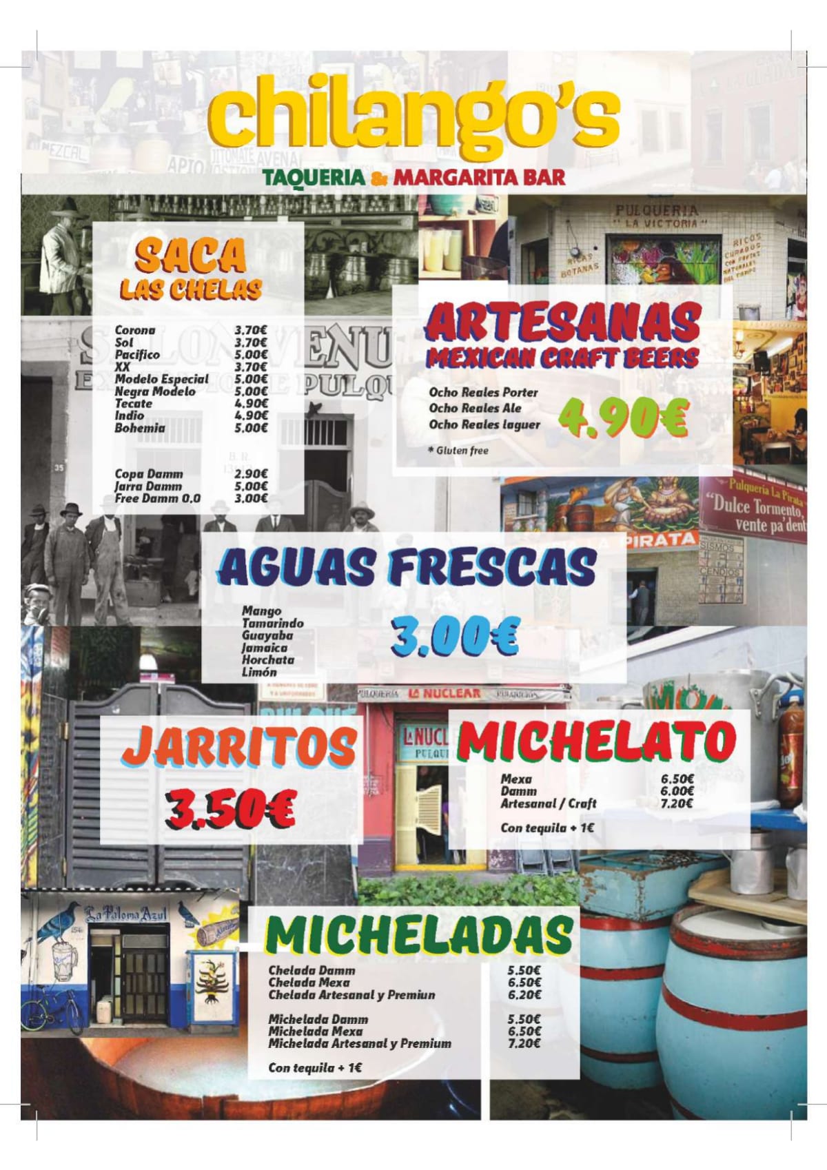 Chilangos Taquería menu