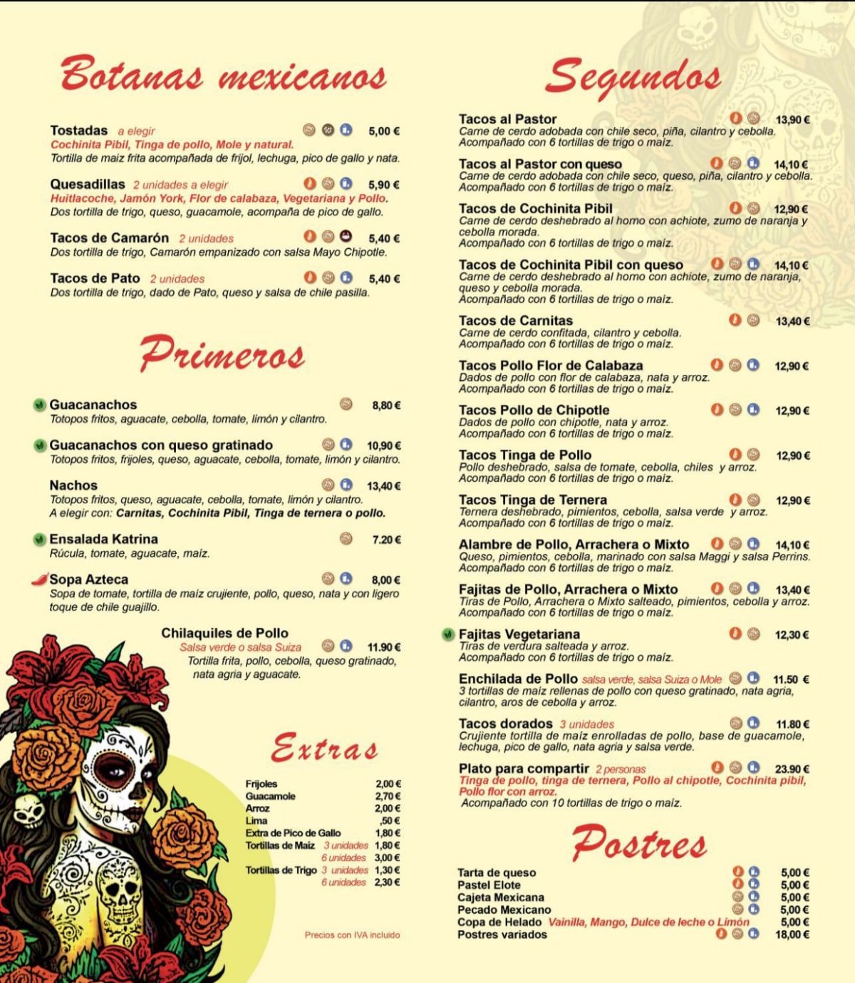 El Rincon de Katrina menu