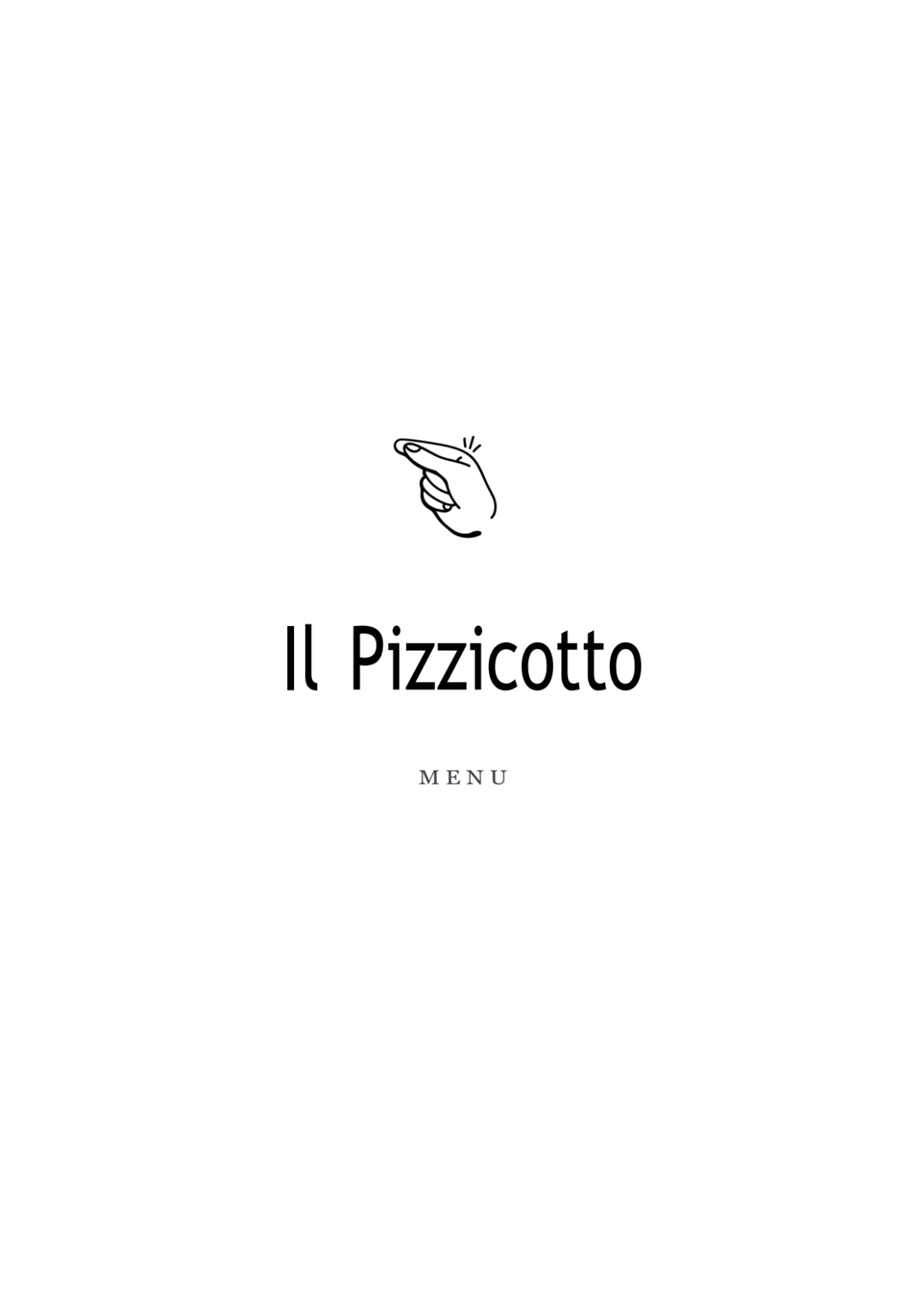 IL PIZZICOTTO menu