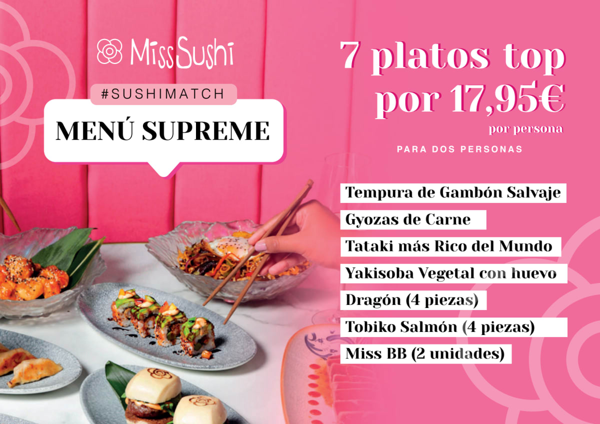 Miss Sushi Campo de las Naciones menu