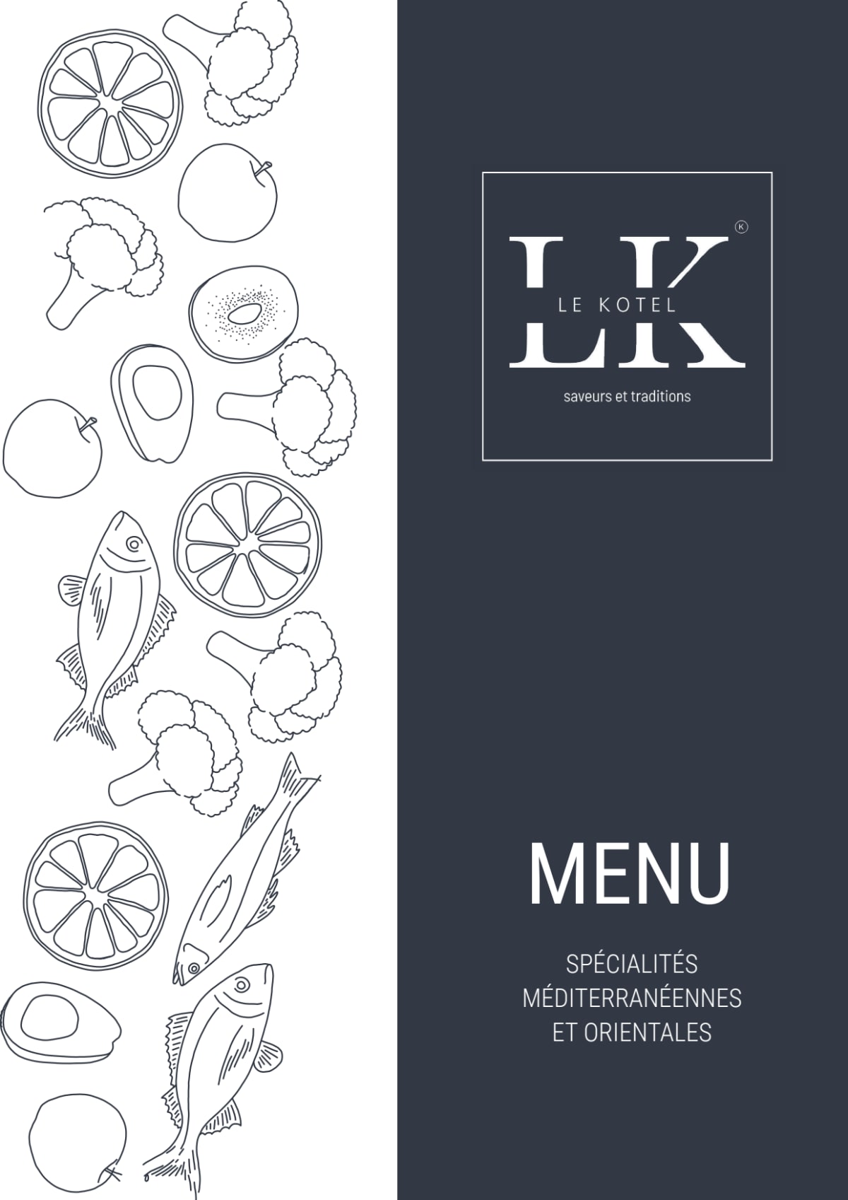 le Kotel menu